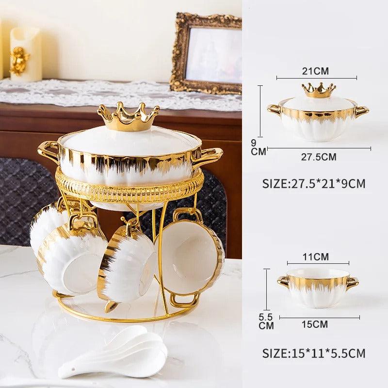 ensemble de vaisselle en céramique de luxe de haute qualité