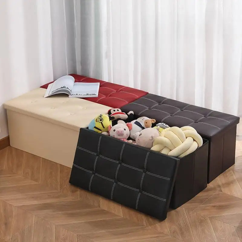 Repose-pieds Pliant de 80L avec Rangement