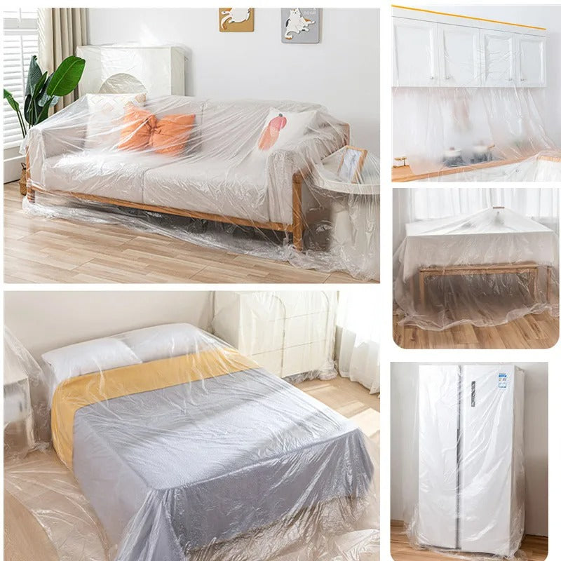 Housse de Protection avec Transparent ruban Étanche Adhésif Protection