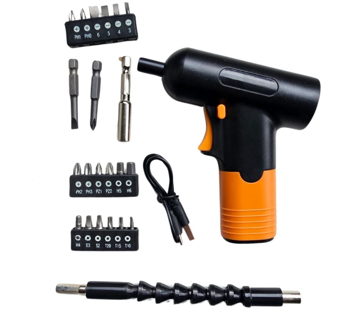 Tournevis électrique à 24 pièces de test rechargeable