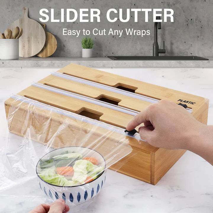 Distributeur de papier d'aluminium et de film plastique
