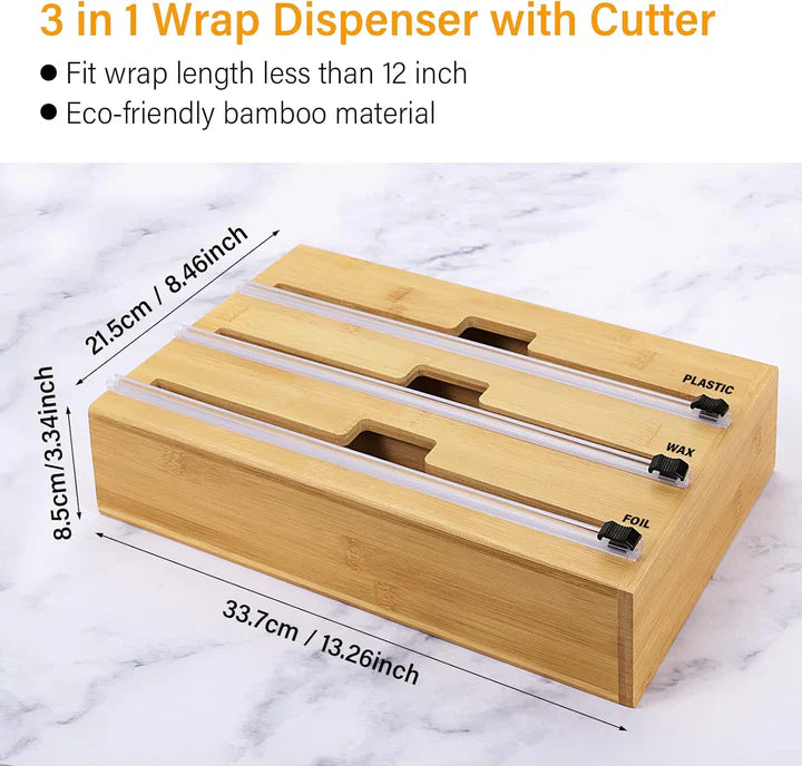 Distributeur de papier d'aluminium et de film plastique