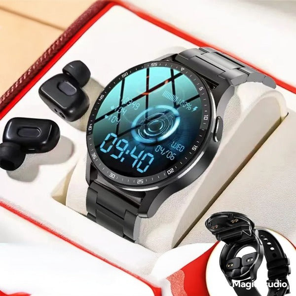 MISSOV-Montre connectée 2 en 1 pour les hommes et les femmes