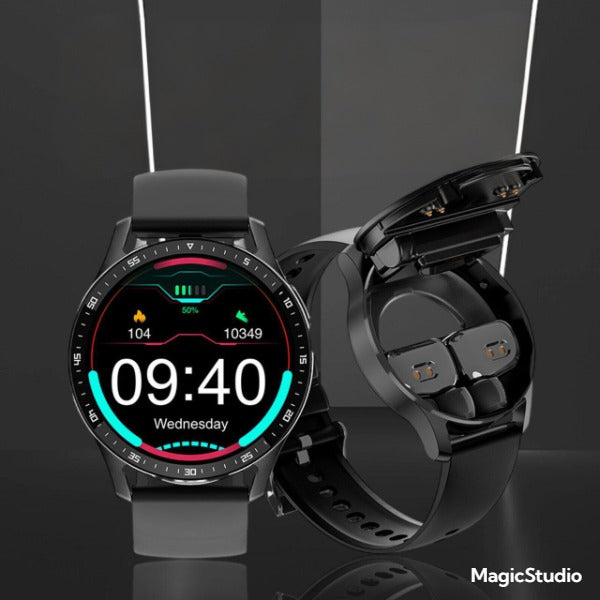 MISSOV-Montre connectée 2 en 1 pour les hommes et les femmes