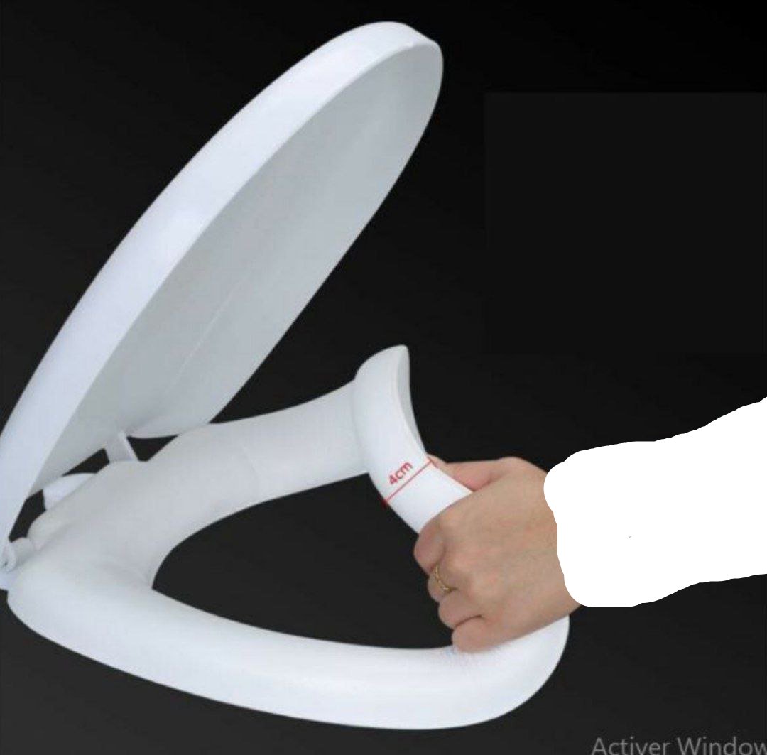 Siège de toilette en silicone à fermeture douce