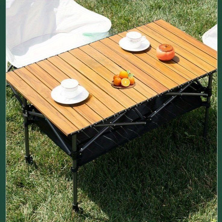 Table de Camping Pliante avec 4 Chaises