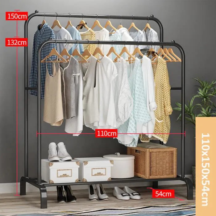 porte-manteau à vêtements sur pied, étagère de séchage de tissu au sol, meuble de maison