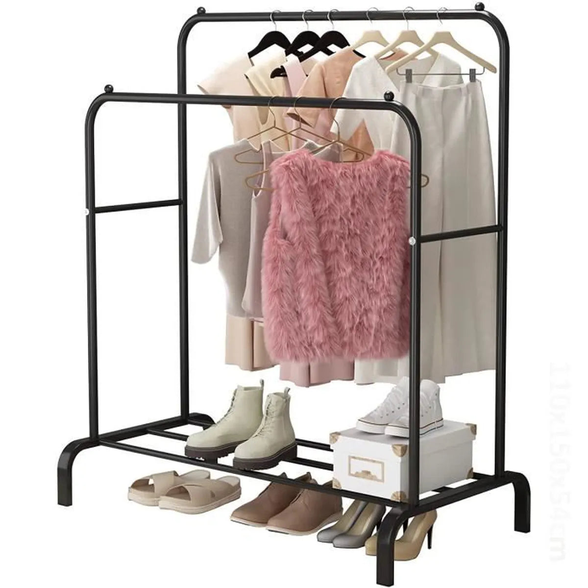 porte-manteau à vêtements sur pied, étagère de séchage de tissu au sol, meuble de maison