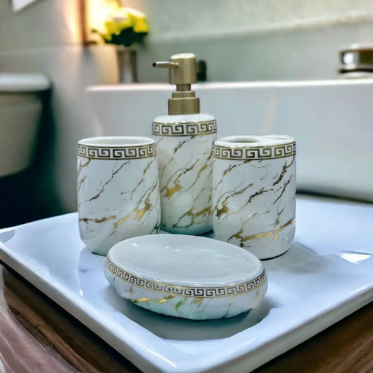 Set De Bain Luxe En Céramique Modèle B