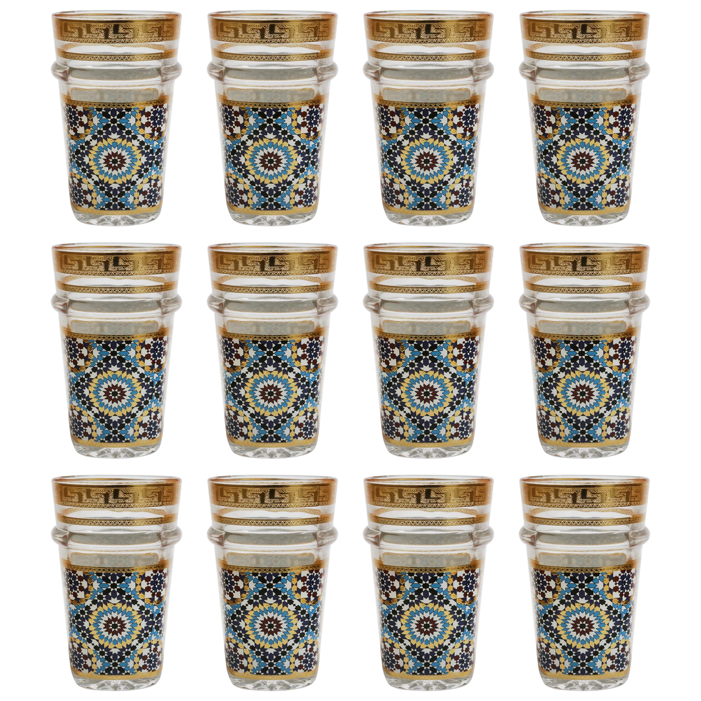 12 Verres à thé – Motif Zalija