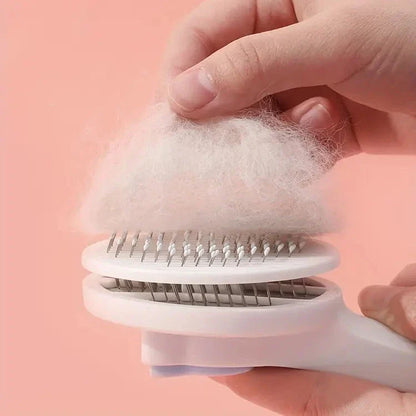 Brosse Lissante et Autonettoyante pour Chiens et Chats