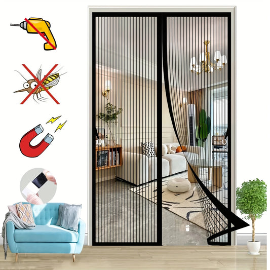 Anti Moustiquaires Rideaux pour Portes D'été Anti Mouche Bogue Insecte Magnétique Fermeture Automatique