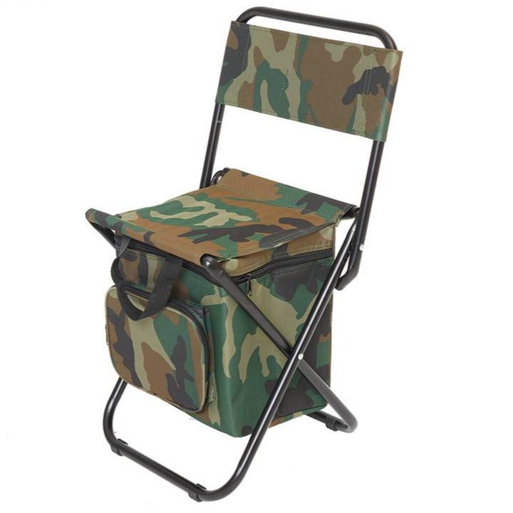 Chaise de camping pliable avec sac de rangement