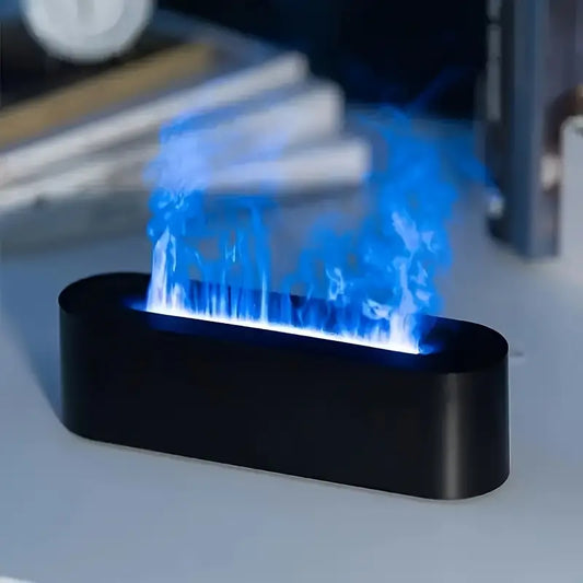Diffuseur d'Huiles Essentielles avec Effet Flamme et Lumières Éblouissantes