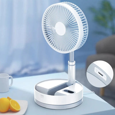 Ventilateur de bureau et de table, portable et pliable