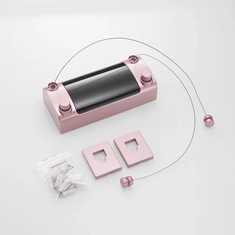 Corde à linge rétractable murale robuste en acier inoxydable