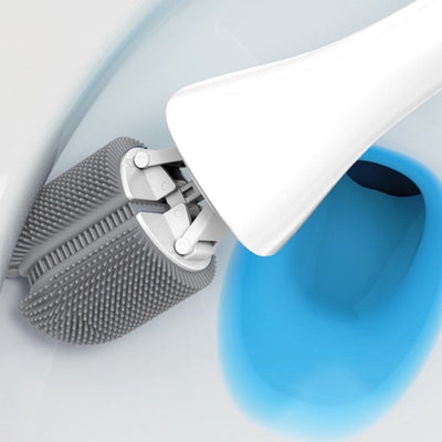 Brosse de Toilette en Silicone Flexible