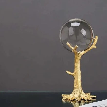 Unique crystal tree branch ball