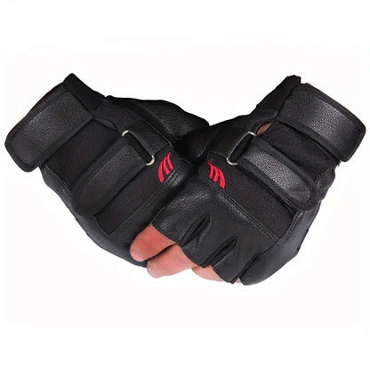 Gants demi-doigts en cuir