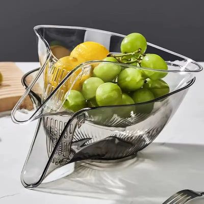 Panier Passoire Transparent Humide-Sèche pour Fruits , Légumes