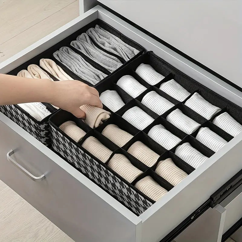 Boîte de Rangement 3 Pièces : Organisation Élégante pour Sous-Vêtements et Chaussettes