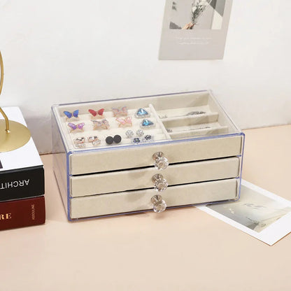 Organisateur de Bijoux en Acrylique pour Boucles d'Oreilles, Colliers et Accessoires