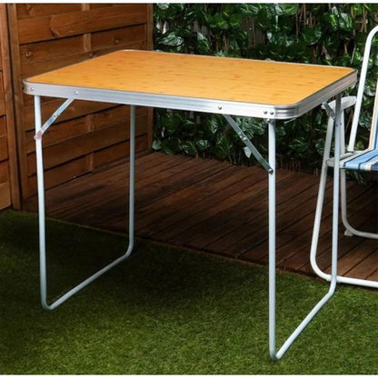 Table pliante en Aluminium et Mdf