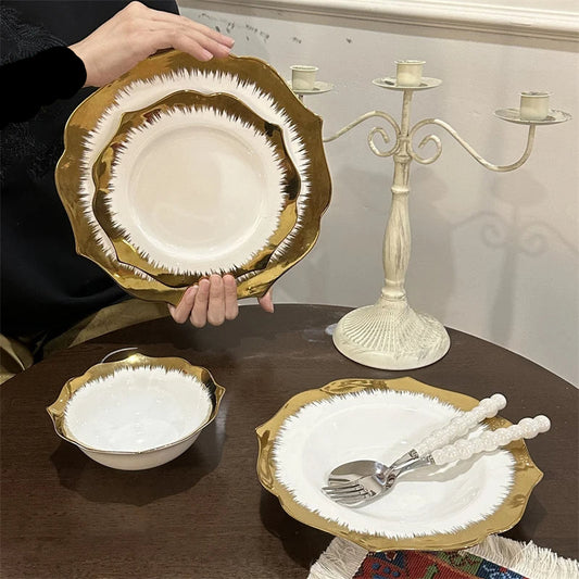 Service de Table 24 Pièces en Porcelaine