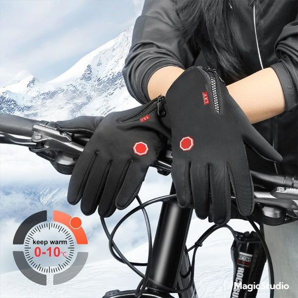 Gants imperméables et coupe-vent