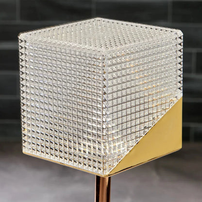 Lampe de Table en Cristal, Éclairage Élégant et Raffiné