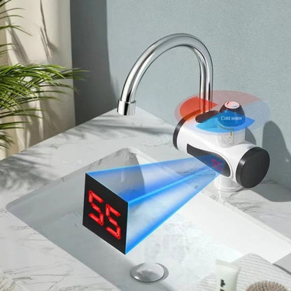 Robinet Chauffe-Eau Électrique Instantané avec Affichage Numérique