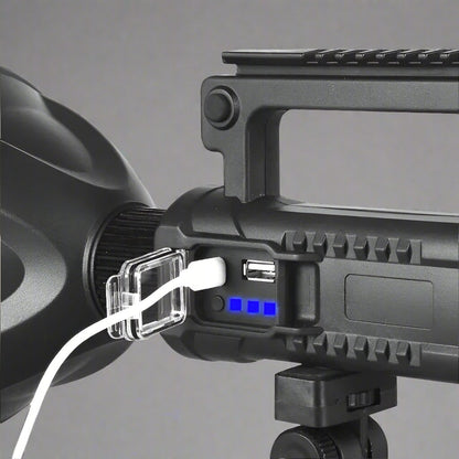 Projecteur super lumineux, 4 modes, étanche IPX5 avec trépied et banque d'alimentation