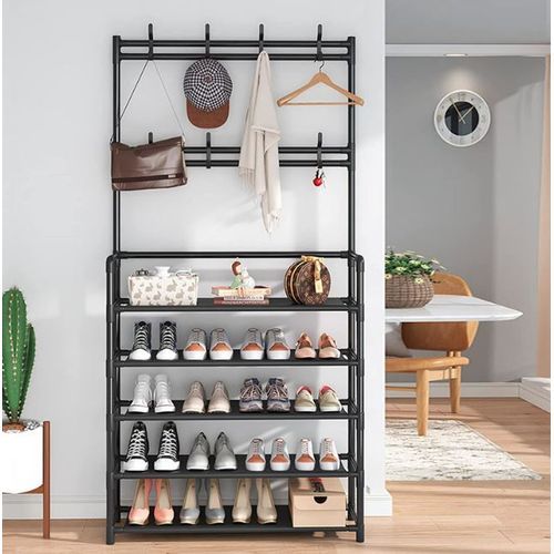 Étagère manteaux et chaussures à 5 niveaux