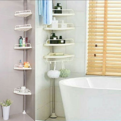 Étagère d'angle de salle de bain