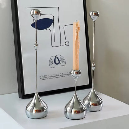 Bougeoir en Argent Élégant