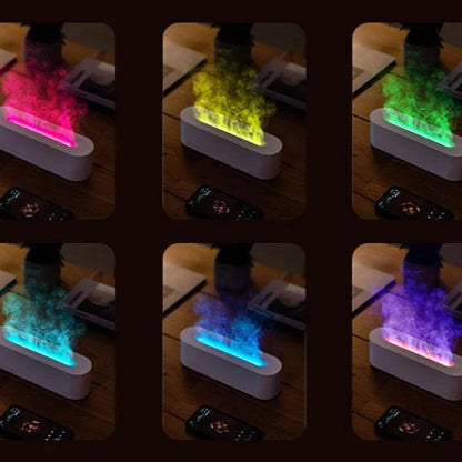 Diffuseur d'Huiles Essentielles avec Effet Flamme et Lumières Éblouissantes