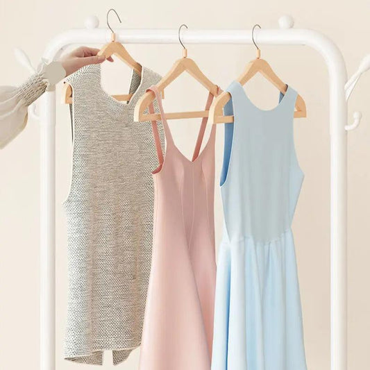 Portant à vêtements avec 3 étagères de rangement