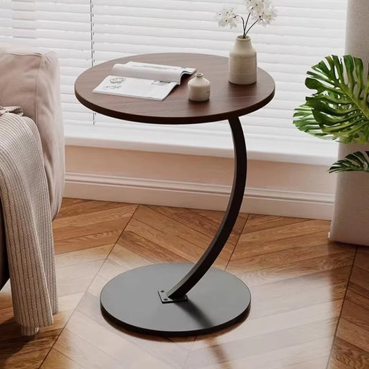 Table Basse Ronde de Luxe – Mini Table Mobile et Élégante