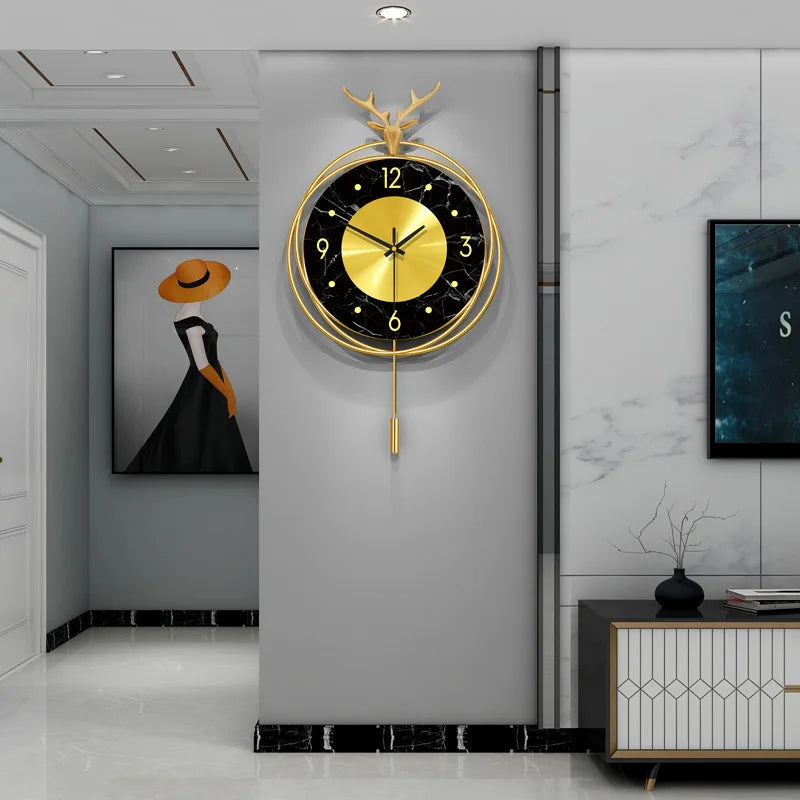 Horloge Murale 3D en Marbre