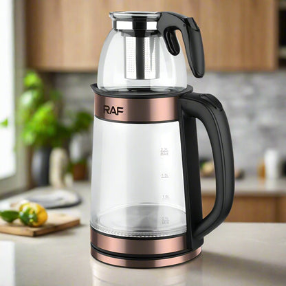 Bouilloire électrique en verre de 2,2 litres