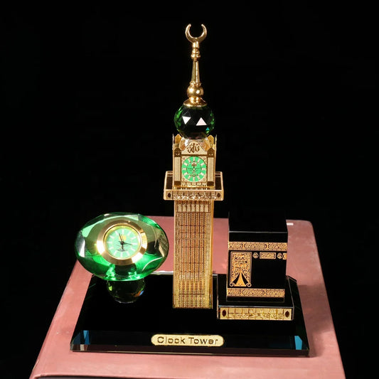 Maquette Décorative de la Mecque avec Horloge