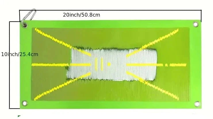 Tapis d'entraînement de golf pour détecter la trajectoire de swing.