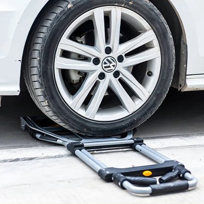 Chariot Pliable Robuste – Charge 120 kg, Hauteur Réglable & Roues Silencieuses