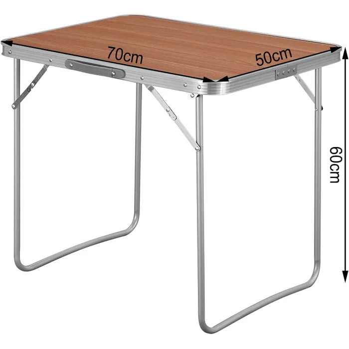 Table pliante en Aluminium et Mdf
