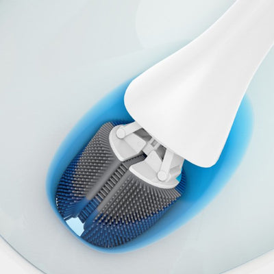 Brosse de Toilette en Silicone Flexible