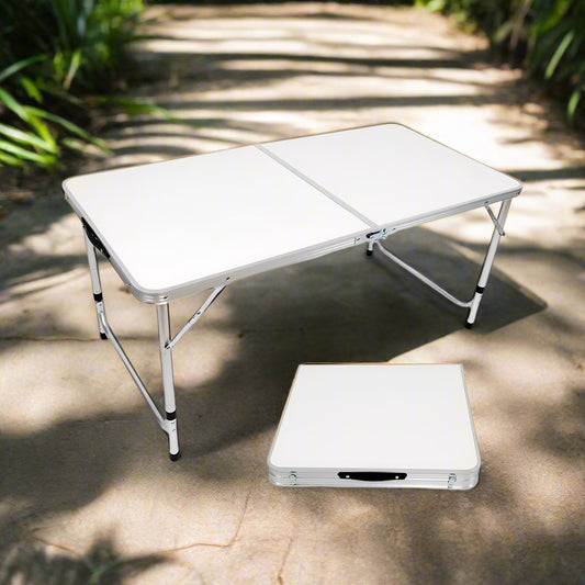 Table de Camping Pliable en Bambou