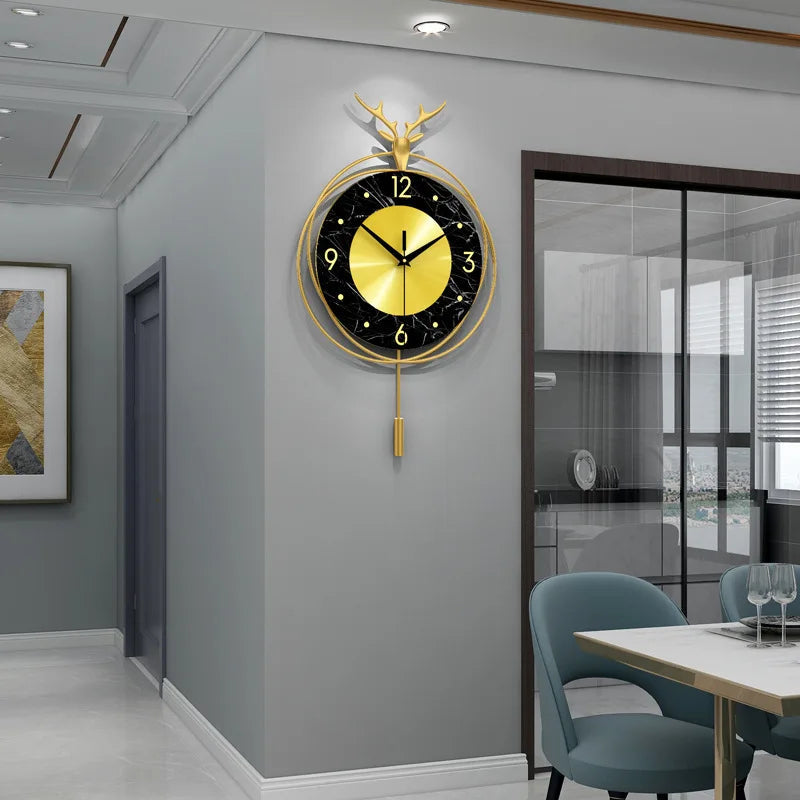 Horloge Murale 3D en Marbre