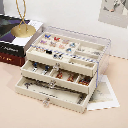 Organisateur de Bijoux en Acrylique pour Boucles d'Oreilles, Colliers et Accessoires