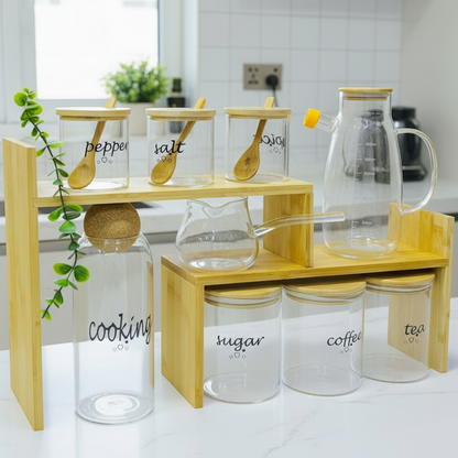 Ensemble de bocaux en verre