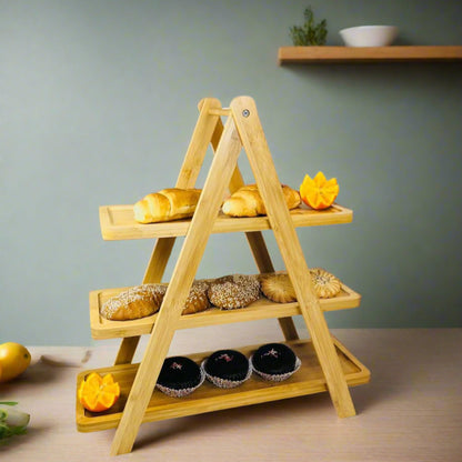Multi-niveaux en Bambou Alimentaire
